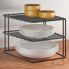 Eckschrankeinsatz Tellerregal