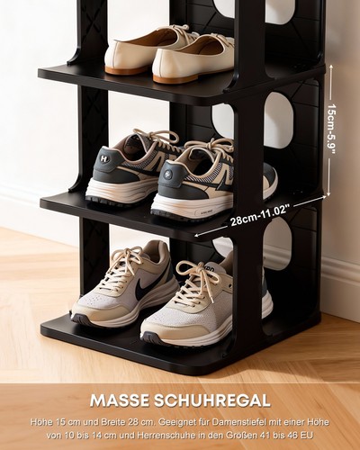 Schuhregal ebenen stapelbar - ebenen,