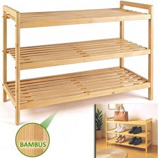 Schuhregal Bambus mit 3 Etagen